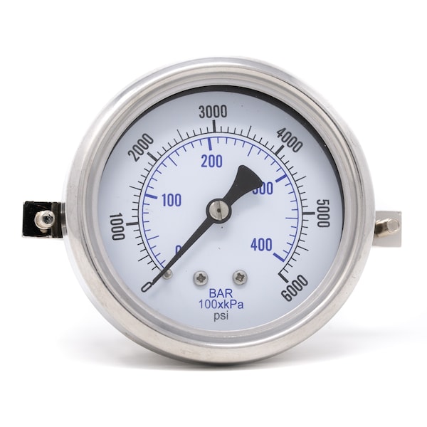 Pic Gauges 2 1/2 in Dial, 1/4 in NPT Male Center Back Location, Stainless Steel Case Material 213D-254S - main