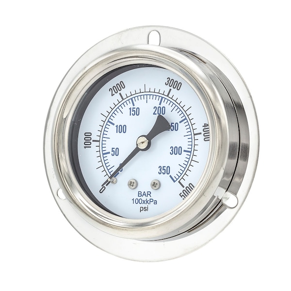 Pic Gauges 2 1/2 in Dial, 1/4 in NPT Male Center Back Location, Stainless Steel Case Material 214D-254R - main