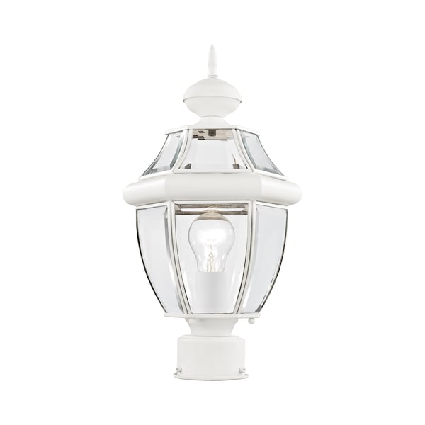 Livex Lighting Monterey 1 Light White Outdoor Post Top Lantern 2153-03 - main