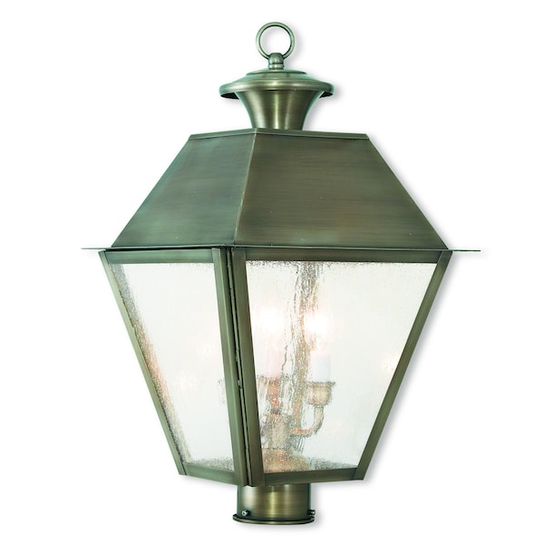 Livex Lighting Mansfield 3 Light Vintage Pewter Outdoor 2169-29 - main