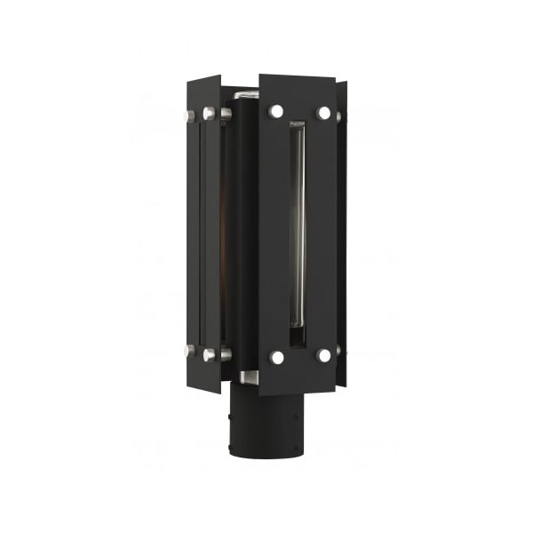 Livex Lighting Black with Brushed Nickel Accents Outdoo 21774-04 - main