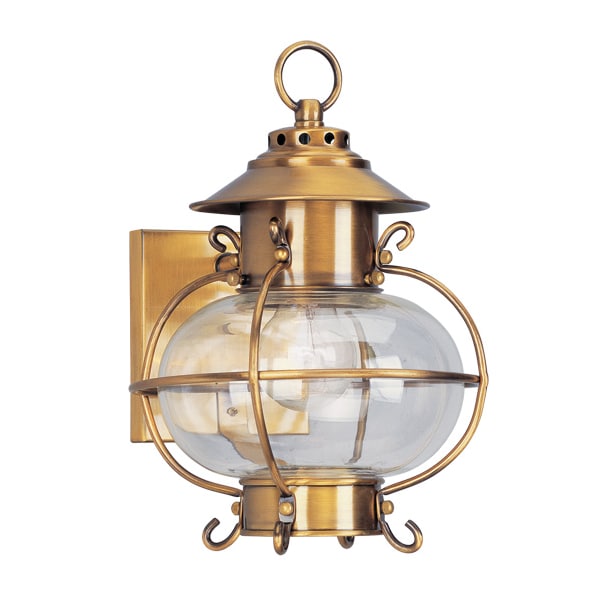 Livex Lighting Harbor 1 Light Flemish Brass Outdoor Wal 2221-22 - main