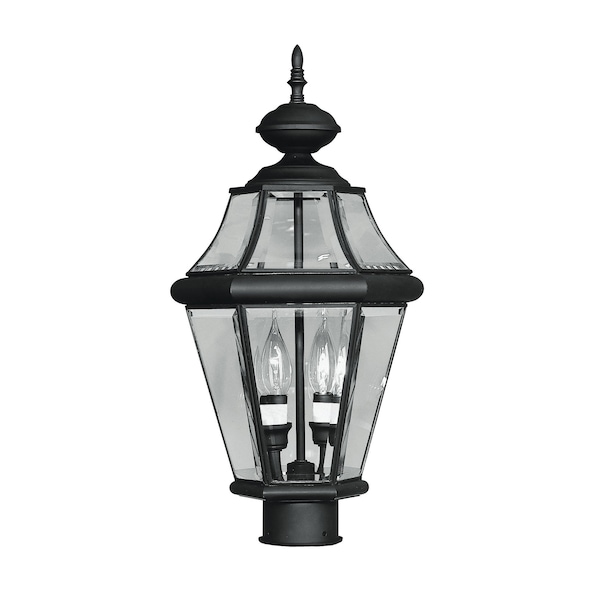 Livex Lighting Georgetown 2 Light Black Outdoor Post To 2264-04 - main