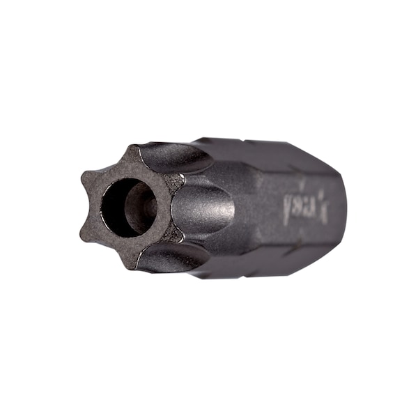 TORX Tamper 45 Insert Bit x 1-1/4" - 5/16 Hex Shank, S2 Modified Steel, Gunmetal Grey view 2