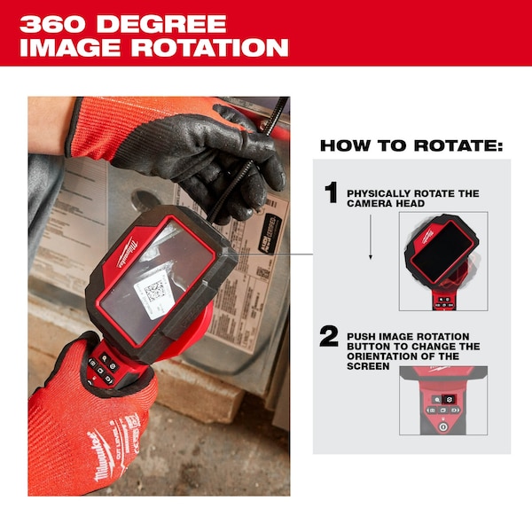 Milwaukee Tool M12 M-Spector 360 10' Inspection Camera 2324-21 | Zoro