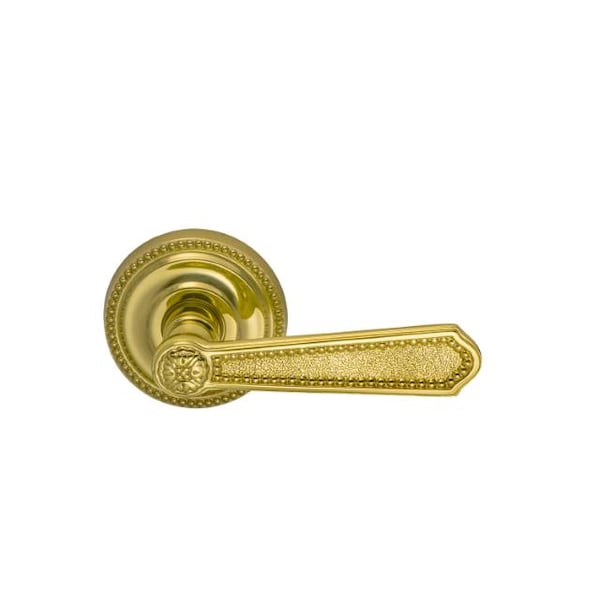 Omnia Lever Priv 2-3/8" BS Full Lip 1-3/4" Doors Bright Brass 235 235/00BF.PR1 - main