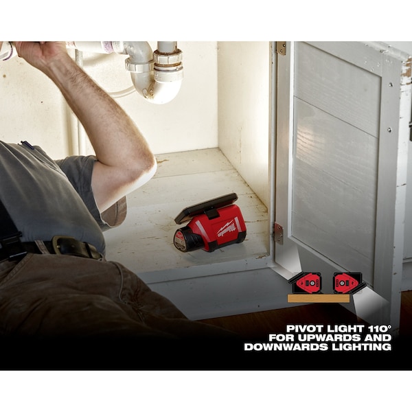grainger milwaukee flashlight 2735-20 18V Li-Ion & (1) 48-11-1815 18V 1.5Ah Battery : Tools & Home Improvement to 75 hours for any task Milwaukee Rechargeable Clip Light -