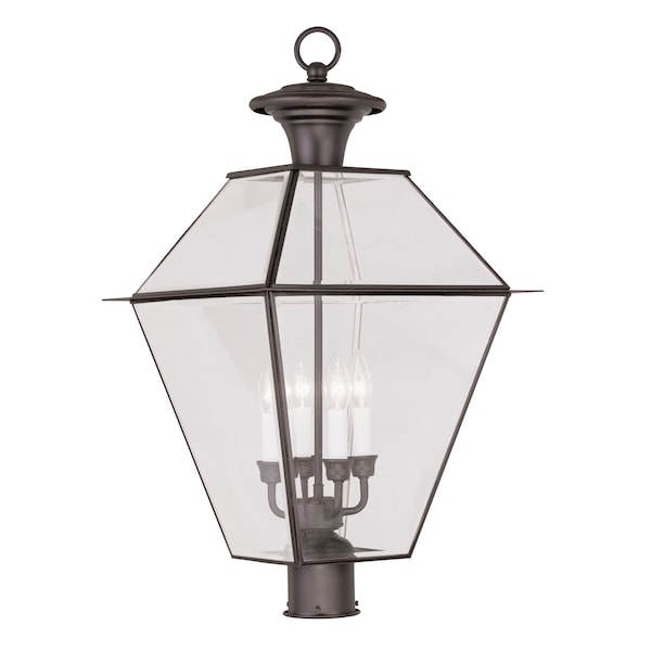 Livex Lighting Westover 4 Light Bronze Outdoor Post Top 2388-07 - main