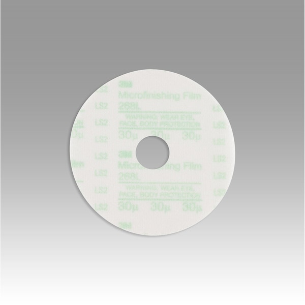 3M Microfinishing Film Disc, Green, 3"x7/8 268L 475 - main