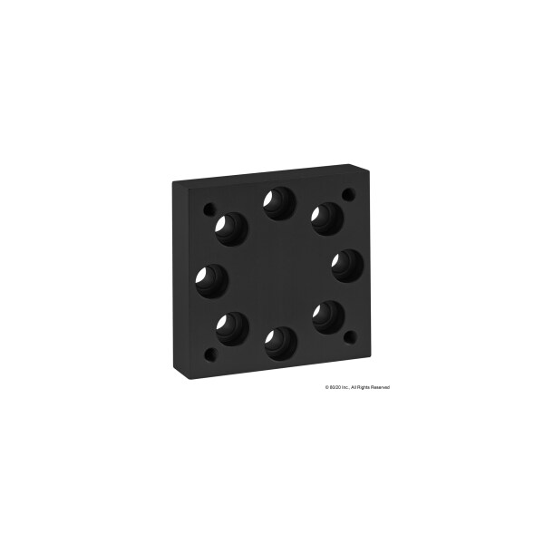 80/20 Black 15 S Base Plate For 2714 2407-BLACK - main