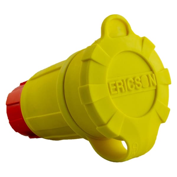 Ericson 20A Locking Connector 2P 3W 250VAC L6-20R YL 2412-CW6P-AM
