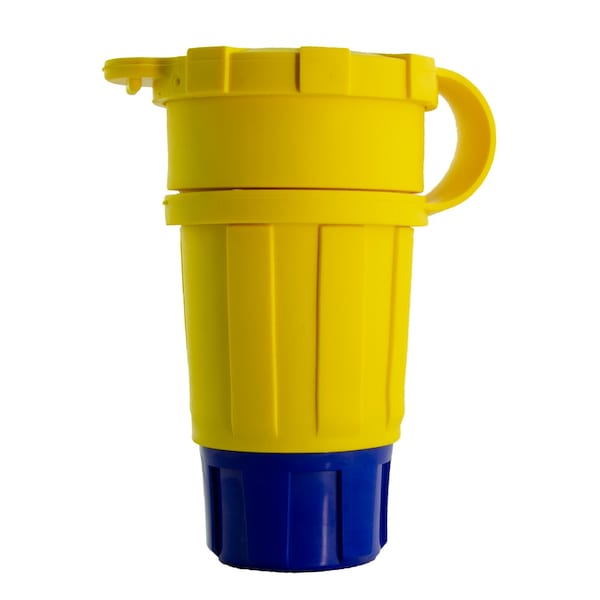 Ericson Watertight Locking Connector, Non-NEMA, 20 A, 277V AC, Single Phase, 2 Pole, Yellow 2414-CW6P - main