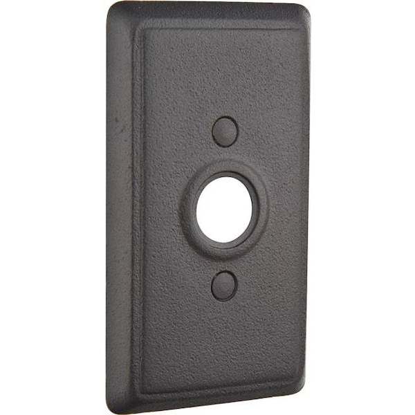 Emtek Flat Black Doorbell, 2433FB 2433FB Zoro