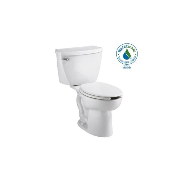 American Standard CadetRh El 1.1GPF wBp Slots Combo, 1.1 gpf, Pressure Assist Tank, Floor Mount, Elongated, White 2467.136.020 - main