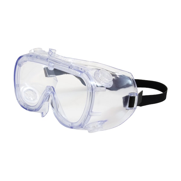 Bouton Optical Safety Goggles, Clear Lens, Anti-Fog & Anti-Scratch, Indirect Vented, Elastic Strap, 551 Softsides Series 248-5190-400B - main