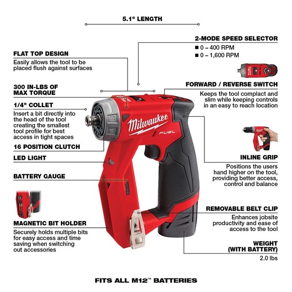 M12 FUEL Installation Drill/Driver Kit 