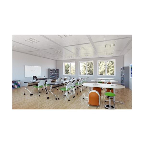 Safco Rectangle Sync Transition Table, 60 W, 24 L, 29.5 H, Laminate Top Top, Anthracite SYT24TANT - main