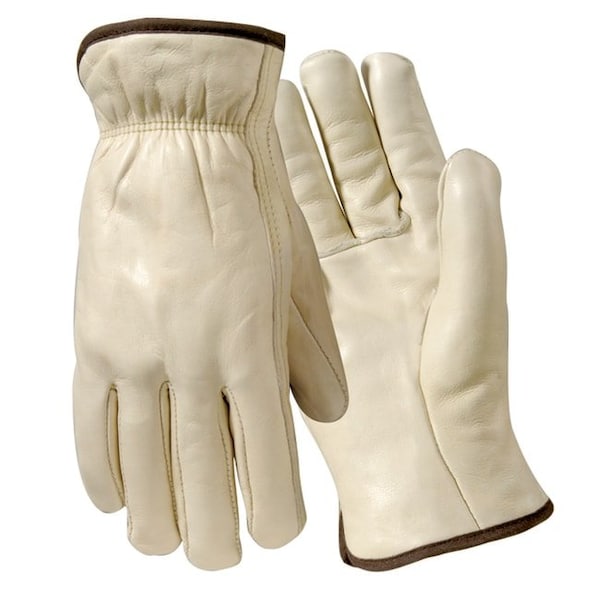 Wells Lamont Leather Drivers Gloves, Double Shirred Elastic Wrist, Straight Thumb, Gunn Cut, Black (Overedge) Y0122XXL - main