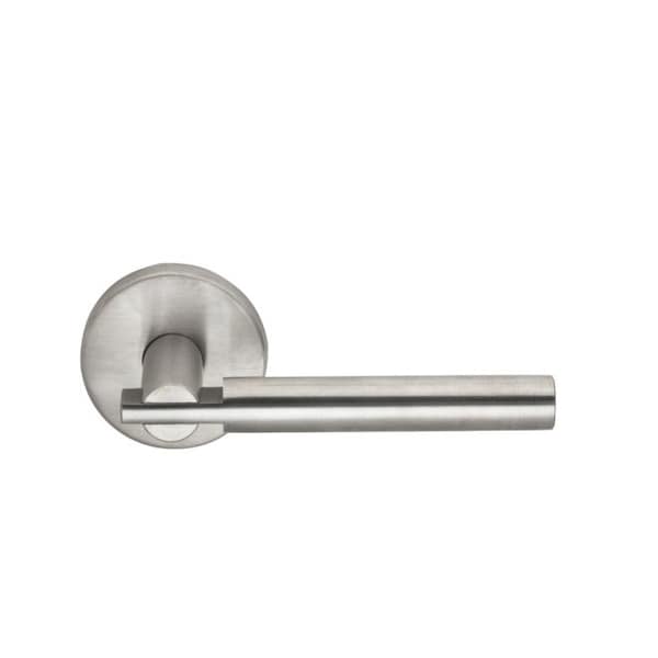 Omnia Stainless Lever Pass 2-3/4" BS T 1-3/8" Door Thickness Satin SS 25 25/00A.PA32D - main