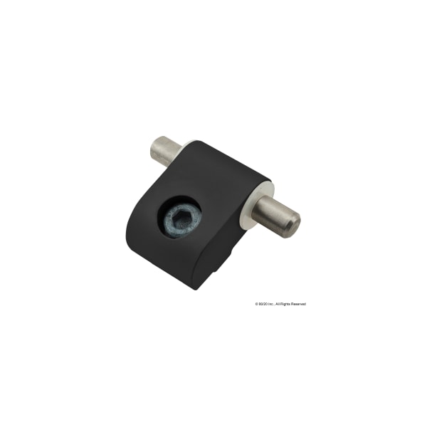 80/20 Black 25S Blk Lift-Off Hinge W/Two Pins 25-2078-BLACK - main