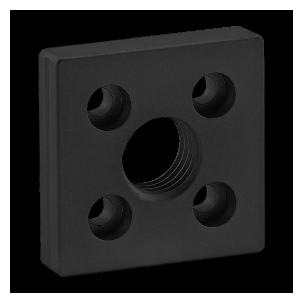 80/20 Ctr Tap Base Plate, 50mm X 50mm W/M20 Tap 25-2362-BLACK - main