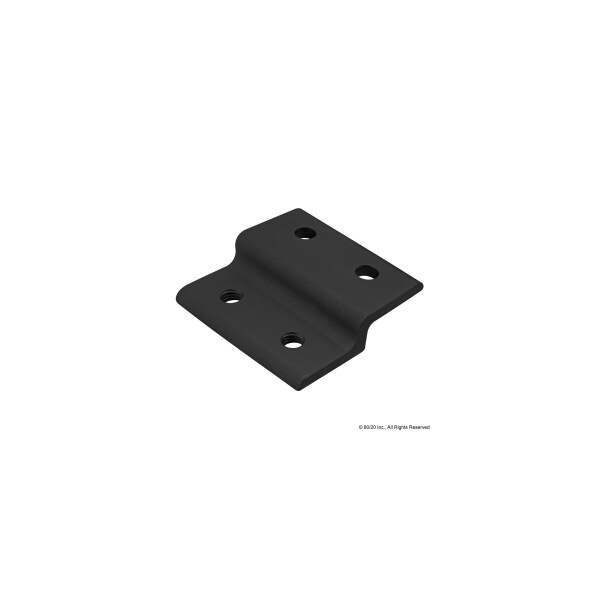 80/20 Black 50mm Single Panel Retainer 25-2497-BLACK - main