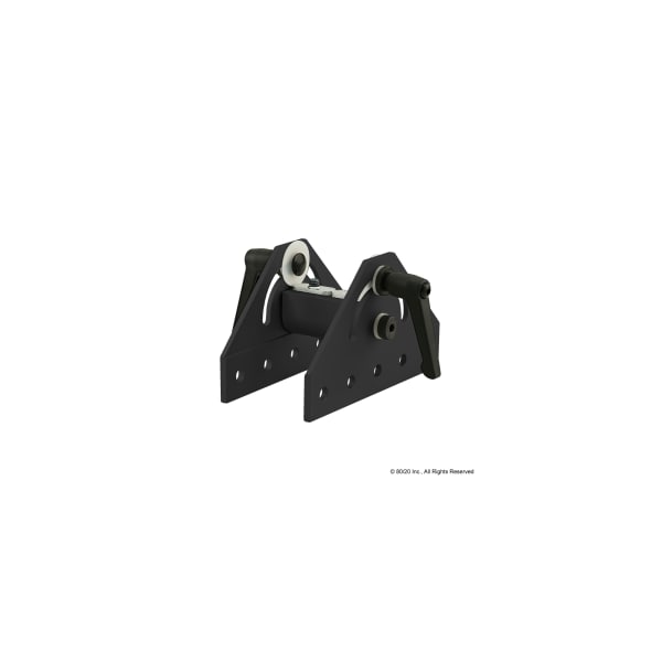 80/20 Long Dbl 180 Deg Pivot Assy W/L-Handles 25-4055-BLACK | Zoro
