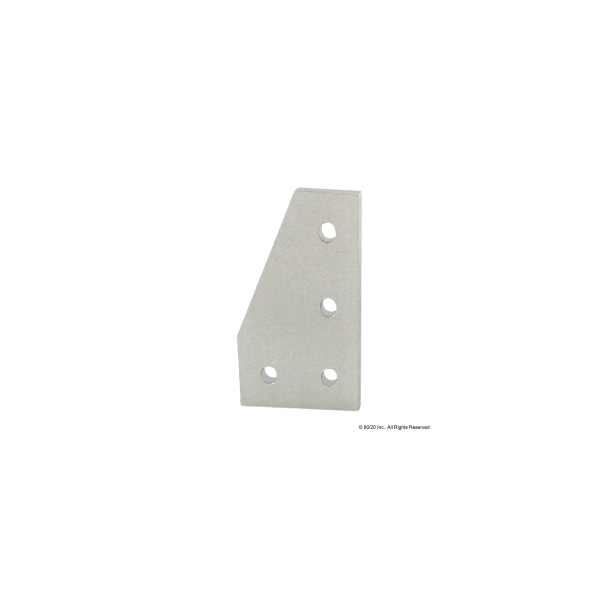 80/20 JoiningPlate, Aluminum, Silver, 75mm, 4mm 25-4150 - main
