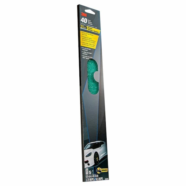 3M Green CorpsFileShts32231 40grit2-3/, PK50 32231 - main