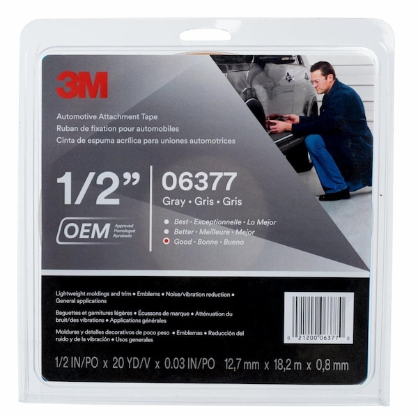 3M Automotive AttachmentTp06377gray0.76, PK12 06377 - main