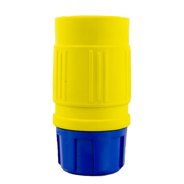 Ericson Locking Connector, L6-30R, 30 A, 250V AC, Single Phase, 2 Pole, Spring Clamp Terminals, Yellow 2612-C - main