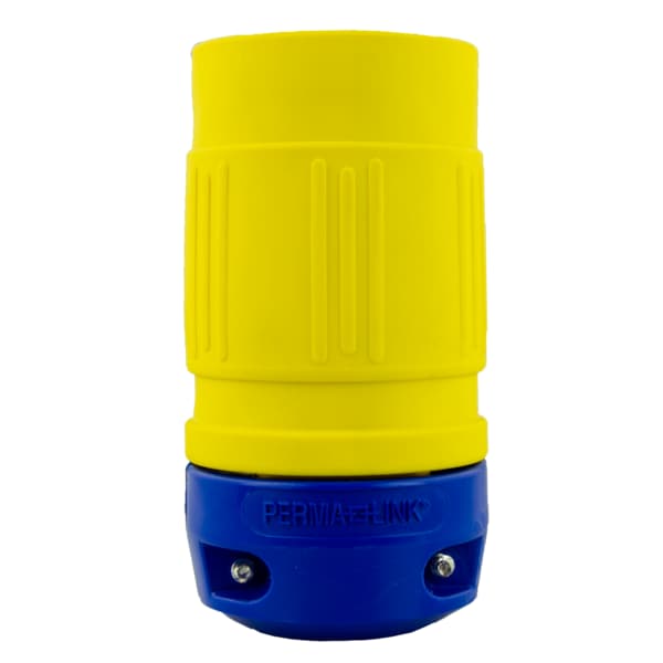 Ericson Locking Connector, L5-30R, 30 A, 125V AC, Single Phase, 2 Pole, Yellow 2610-CG - main
