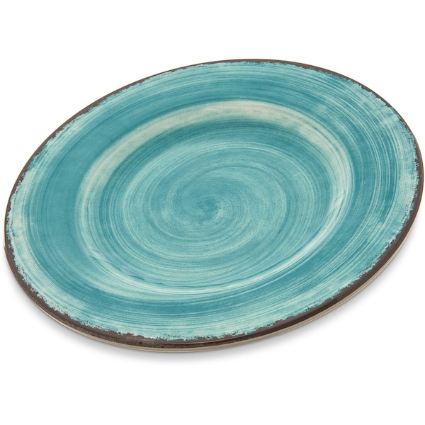 Carlisle Foodservice Melamine Salad Plate, 9", Aqua, PK12 5400215 - main