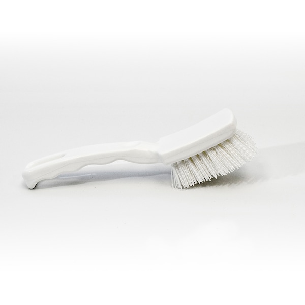 Malish Machine Brush, White, Plastic, 7 in L Overall, 6 PK 2690 - main