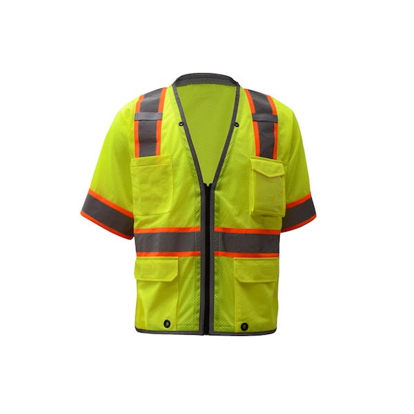 Gss Safety Standard Class 2 Two Tone Mesh Zipper 1006-LG - main