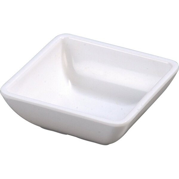 Carlisle Foodservice Melamine Square Ramekin, 2 oz, White 086002 - main