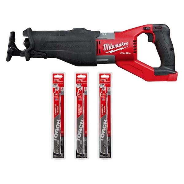 Milwaukee Tool M18 Fuel Recip Saw, Carbide Teeth 9L(5PK) 2722-20,48-00-5502,48-00-5502,48-00-5502 - main
