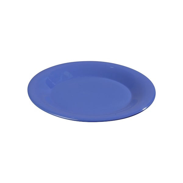 Carlisle Foodservice Wide Rim Dinner Plate, 9", Blue, PK24 3301214 - main