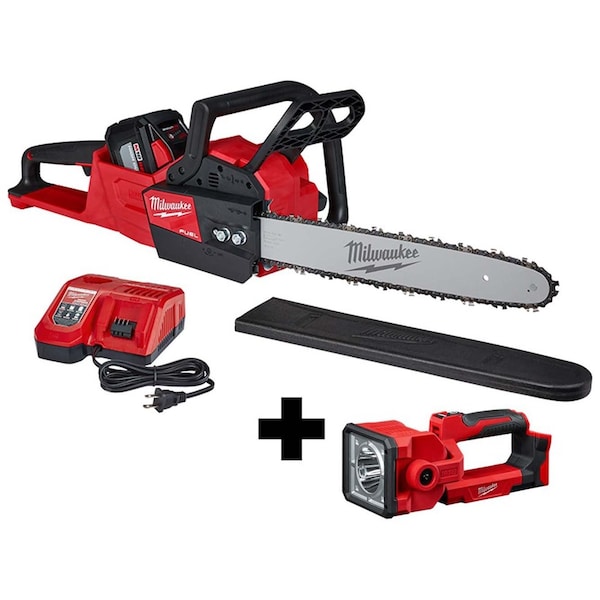 Milwaukee Tool Cordless Chainsaw Kit, w/Search Light 2727-21HD
