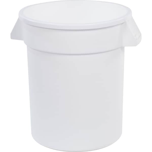 Bronco Trash Can, 20 gal Bronco Rnd Trsh Can Wht 84102002 - main