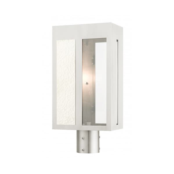 Livex Lighting Brushed Nickel Outdoor Post Top Lantern, 27416-91 - main