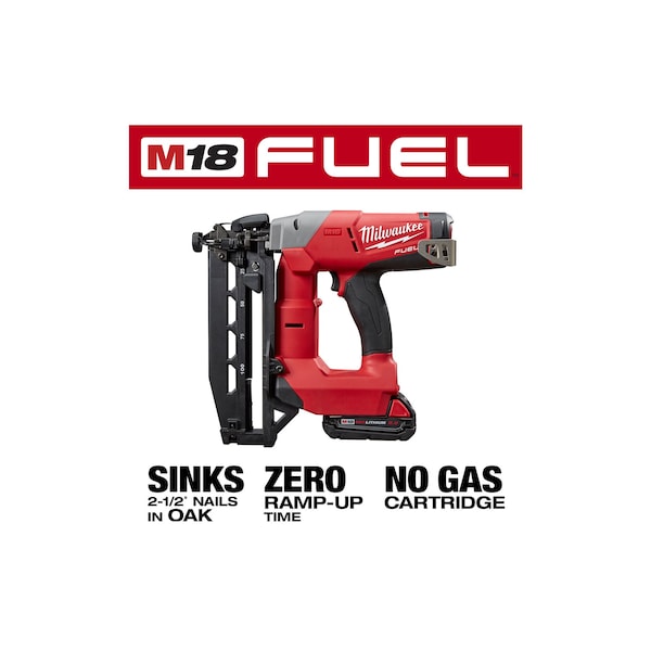 M18 FUEL 16ga Straight Finish Nailer Kit M18 FUEL 16ga Straight Finish Nailer Kit