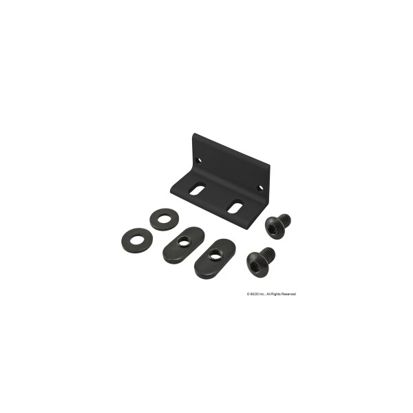 80/20 Black Magnetic Door Bracket 2745-BLACK - main