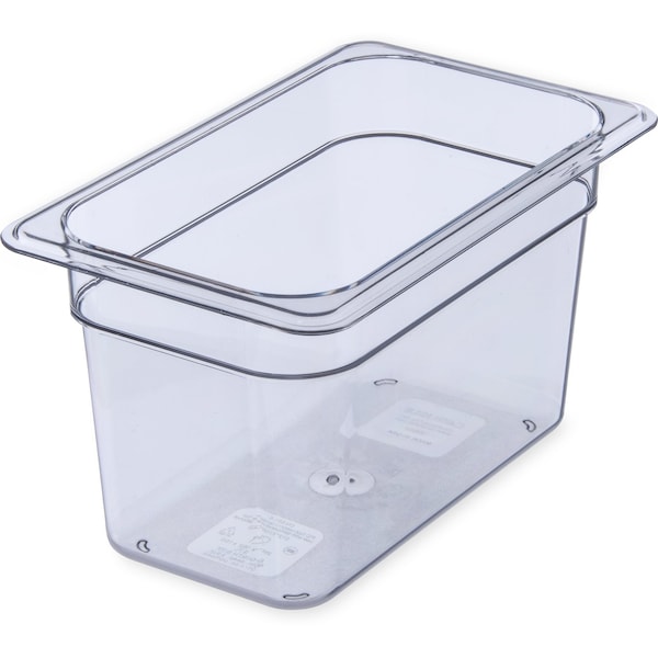Carlisle Foodservice Food Pan PC, 6", DP, 1/4, Clr, PK6 3068207 - main