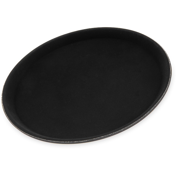 Carlisle Foodservice Round Tray, 11-1/4", Black, PK12 1100GL004 - main