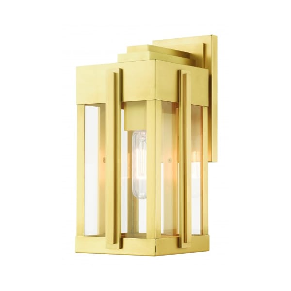 Livex Lighting Natural Brass Outdoor Wall Lantern, 1 Lig 27712-08 - main