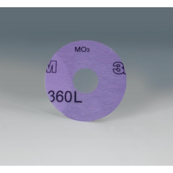 3M Hkt Flm Dc 360L, 3inx7/8 in P600, PK1000, 3" Dia, Center Hole, Aluminum Oxide, P600 Grit 7100136897 - main
