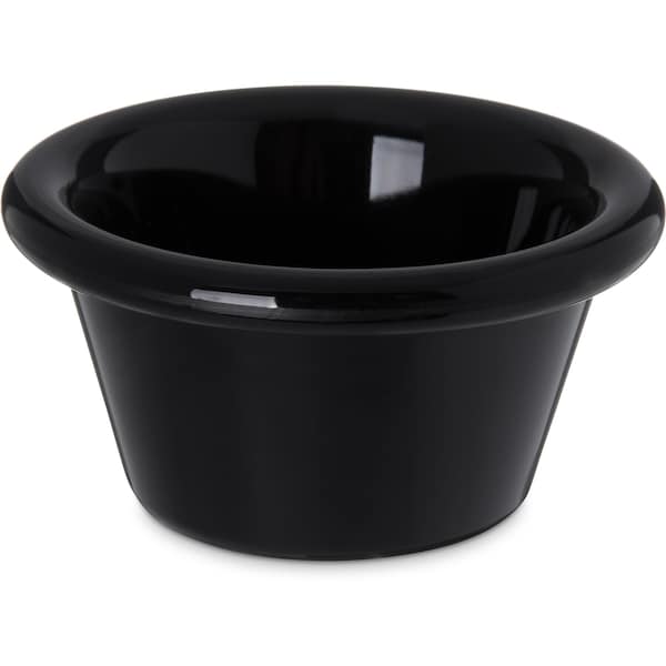 Carlisle Foodservice SAN Smooth Ramekin, 2 oz., Blk, PK48 4312203 - main
