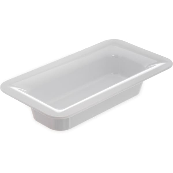 Carlisle Foodservice Third Food Pan, 2.5", Wht, PK6 4446202 - main
