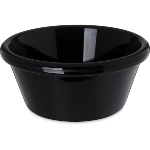 Carlisle Foodservice SAN Smooth Ramekin, 6 oz., Blk, PK48 4312603 - main